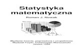 Nowak - Statystyka matematyczna