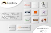 Social Brand Footprint - wrzesien 2013