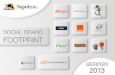 Social Brand Footprint - sierpień 2013