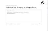 Information literacy w blogosferze