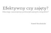 infoShare 2014: Paweł Brodziński, Efektywny czy zajęty? Jesteś pewien, że dobrze wykorzystujesz potencjał swoich ludzi?