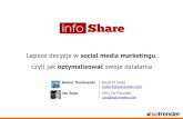 infoShare 2013: Hubert Tworkowski, Jan Zając - Lepsze decyzje w social media marketingu