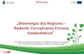 Wyniki badania Bioenergia dla Regionu 23.02.2012