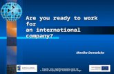 Monika Domanska Are you ready to work in an international company 1