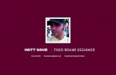 Matt Cave | food brand designer portfolio