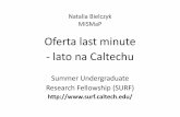 Natalia Bielczyk "Oferta Last Minute - lato na Caltechu"