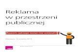 TNS Polska Reklama w przestrzeni publicznej - raport