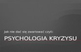 Psychologia Kryzysu