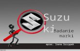 Suzuki - badanie marki