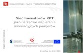 Marcin Kuflowski - Sieć Inwestorów KPT jako narzędzie wspierania innowacyjnych pomysłów