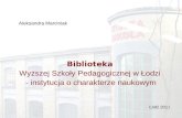 Biblioteka WSP w Łodzi