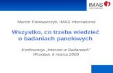 Wszystko, co trzeba wiedzieć o badaniach panelowych, Marcin Piwowarczyk, IMAS International