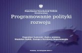 Programowanie polityki rozwoju - Eugeniusz Sadowski, Stanisław Sudak