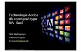 Piotr Walczyszyn, Technologie Adobe dla rozwiązań typu RIA i SaaS