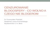 Blog Forum Gdańsk 2012 | Cenzurowanie blogosfery - co wolno a czego nie blogerom