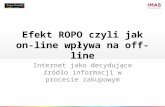Efekt ROPO, czyli jak on-line wpływa na off-line, Piwowarczyk Marcin