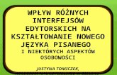 Prezentacja Justyna Tomiczek