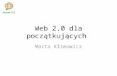 Web 2.0. - Marta Klimowicz