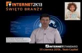Tomasz Kammel o nominacji Yuri Drabenta na internet2K13