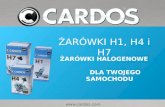 CARDOS zarowki halogenowe H1 H4  H7