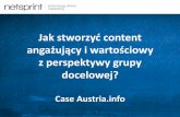 Jak stworzyć content angażujący i wartościowy z perspektywy grupy docelowej - case Austria.info