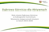 Rola miasta Dąbrowa Górnicza w Subregionie Centralnym, a także wyzwania stojące przed miastem w latach 2014-2020
