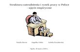 Struktura Zatrudnienia I Rynek Pracy W  Polsce