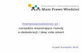 Marcin Adamski - Stowarzyszenie61 - Mamprawowiedziec.pl - narzędzia wspierające rozwój e-demokracji i ideę vote smart