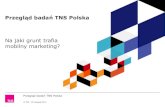 Na jaki grunt trafia mobilny marketing? Prezentacja TNS Polska z konfenrecji Mobile Marketing Mix