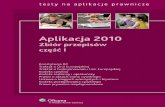 Aplikacja 2010. Zbiór przepisów. Część I - ebook