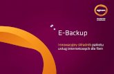 E-Backup. Innowacyjny składnik pakietu usług internetowych dla firm - Artur Pajkert