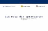 Konrad Latkowski, PricePanorama @ TMT.AllThings`13: Big Data dla sprzedawców: doświadczenia Manubia.pl.