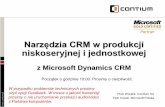 Webinarium: CRM w produkcji niskoseryjnej i jednostkowej z MS Dynamics CRM
