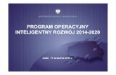 S. lepieszka program operacyjny inteligentny rozwoj 2014 2020