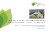 Osiągnięcie zrównoważonego rozwoju przy wykorzystaniu partycypacji społecznej w Krakowie