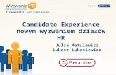 Candidate Experience - Wyzwania HR Sopot, czerwiec 2013