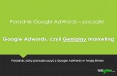 Poradnik samouczek Google Adwords