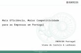 FORUM PORTUGAL ENERGY POWER: "Mais eficiência, Maior Competitividade em Portugal" by Francisco Laranjeira