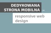 Dedykowana strona mobilna vs responsive web design mikowska zarudzka mt4 m