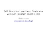Top 10 marek z polskiego facebooka w innych kanałach social media