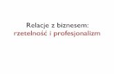 Blog Forum Gdańsk 2013 | Relacje z biznesem: rzetelność i profesjonalizm kontaktów