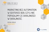 Marketing bez automation w B2B - konferencja MailMyDay II