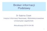 Broker informacji - podstawy