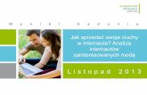 ShopCamp Łódź/ Albert Hupa (IRC) - Jak sprzedać swoje ciuchy w internecie? Analiza internautów zainteresowanych modą