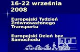 Europejski Tydzień Zrównoważonego Transportu 2008
