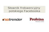 Słownik frekwencyjny polskiego facebooka