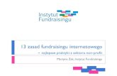 13 zasad fundraisingu internetowego Instytut Fundraisingu