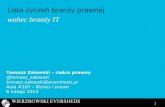 Lista życzeń branży prawnej wobec branży IT Aula Polska 2014 02 06