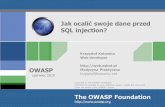 “Jak ocalić swoje dane przed SQL injection?” - Krzysztof Kotowicz na KrakSpot Tech #1