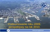 Wyniki portu w Gdyni za 2009 rok